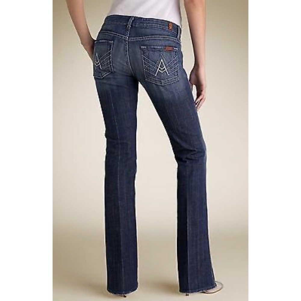 EUC 7 for All Mankind “A” Pocket Mid Rise Denim